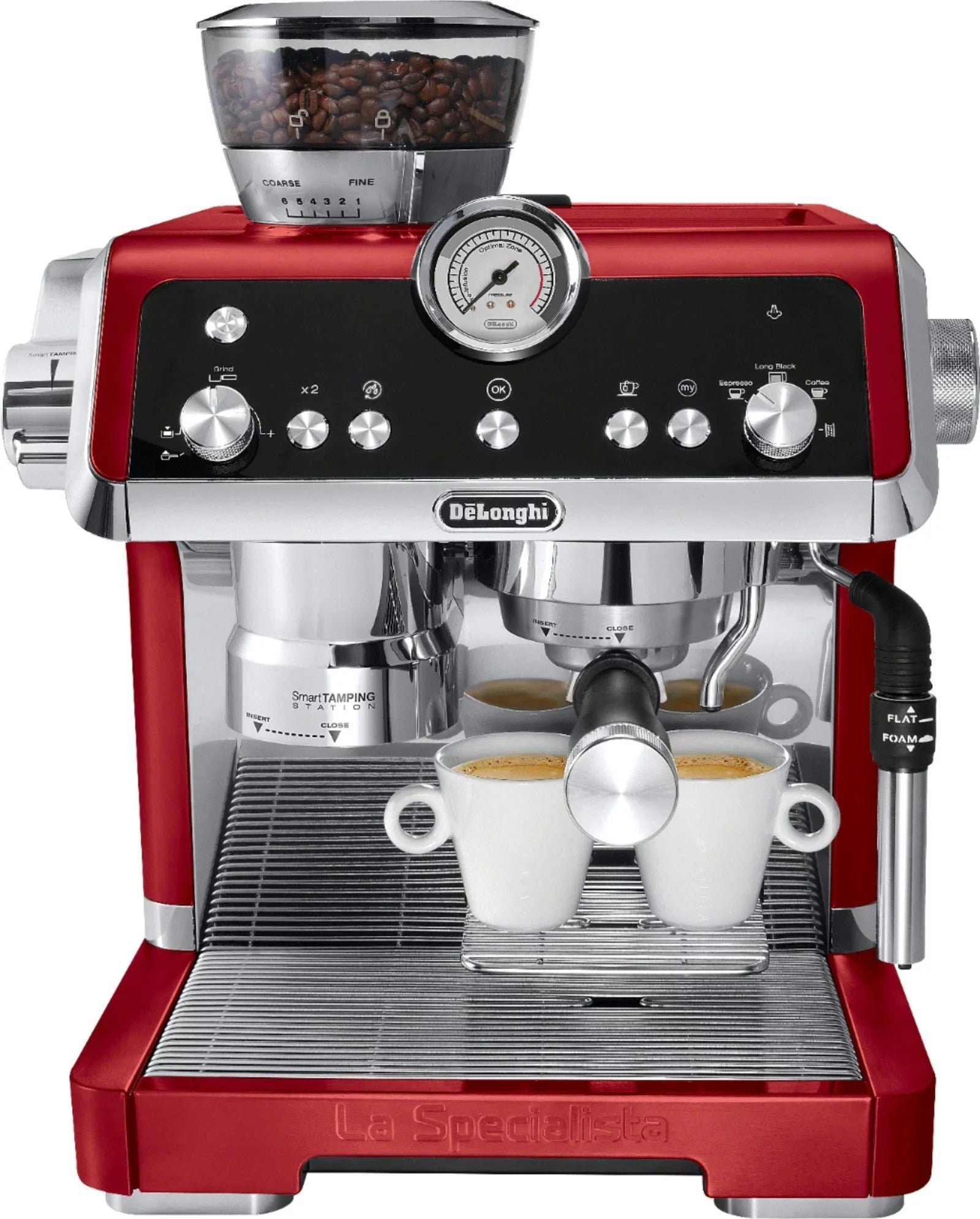img-1294.jpg De’Longhi – La Specialista Prestigio Espresso Machine with Active Temperature Control and Dual Heating System – Red - Image 1