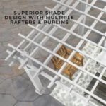 14x10 hawthorne traditional steel pergola with sail shade soft canopy - Image 9