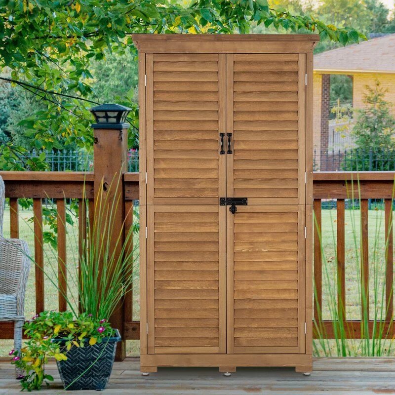 img-1507.jpg Garden 3 ft. W x 2 ft. D Solid Wood Lean-To Storage Shed - Image 1