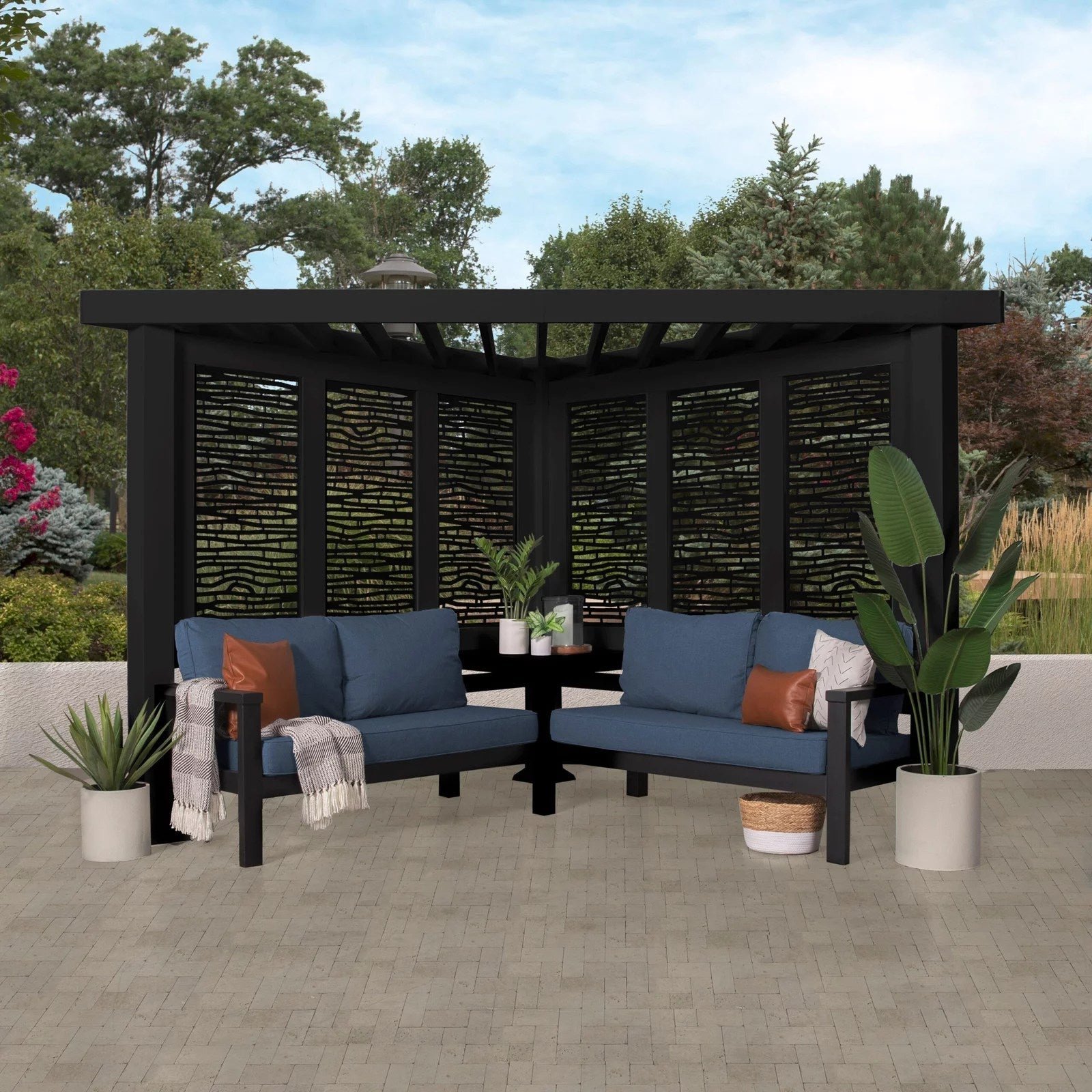 img-1565.jpg Glendale Modern Steel Cabana Pergola with Conversational Seating - Image 1