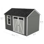 Heartland  12-ft x 8-ft Coronado Gable Engineered Storage Shed (Floor Included) - Image 3