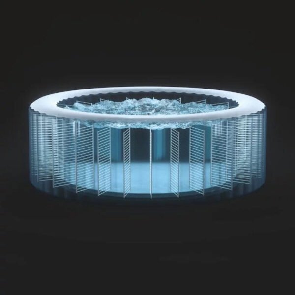 Intex PureSpa Plus Greystone Inflatable Hot Tub Square Jet Spa, 94 x 28″