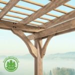12 Ft. W x 10 Ft. D Solid Wood Pergola - Image 6