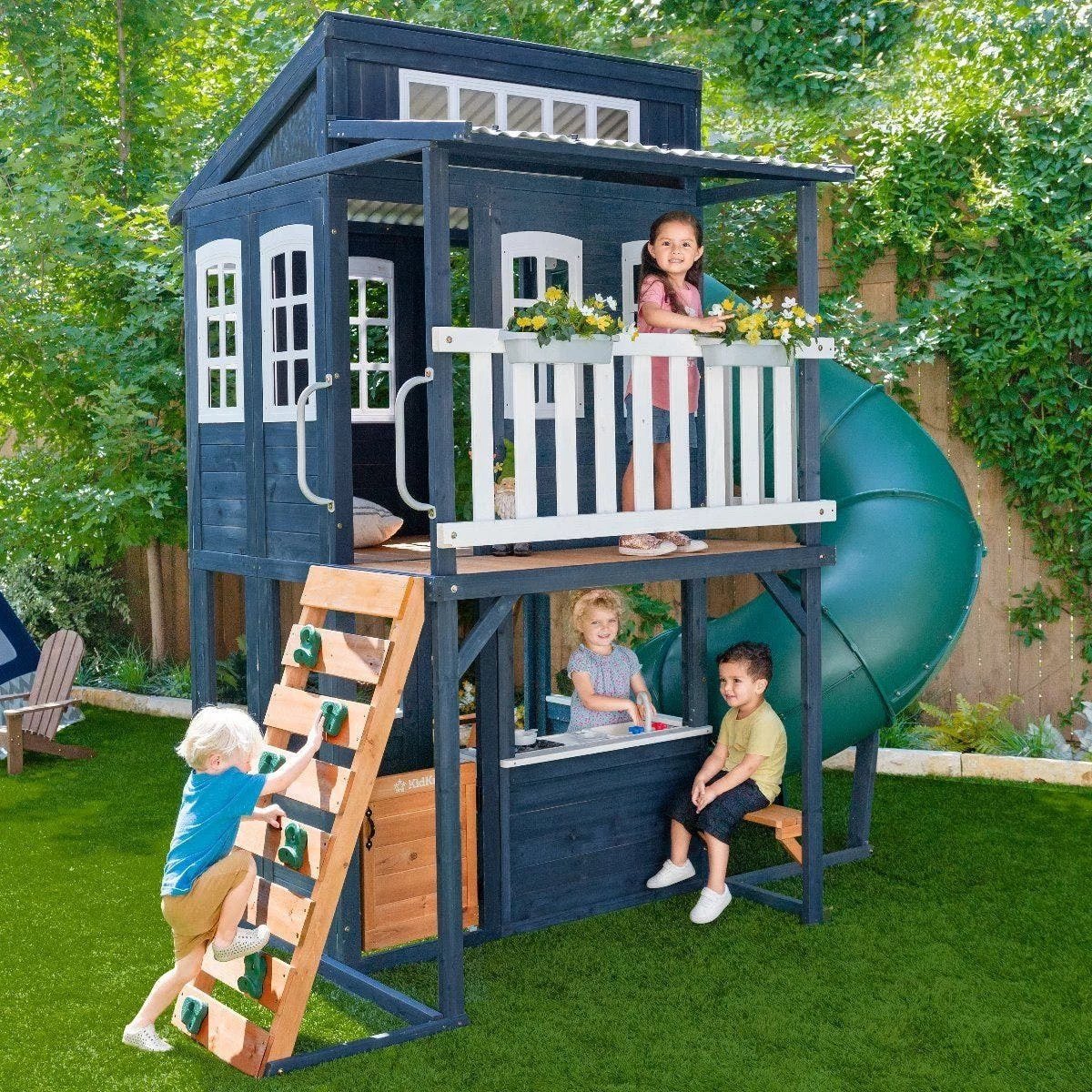 img-1902.jpg Kids Kidkraft Cozy Escape Playhouse In Navy Installation Included - Image 1