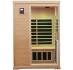 KUNSANA Far infrared sauna room,One person size, Hemlock Wooden Far Infrared Sauna for Home