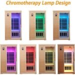 KUNSANA Far infrared sauna room,One person size, Hemlock Wooden Far Infrared Sauna for Home - Image 3