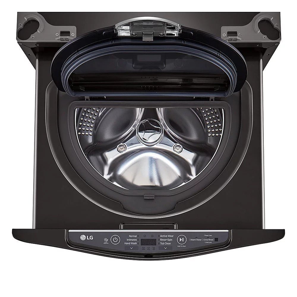img-2072.jpg LG – SideKick 1.0 Cu. Ft. High-Efficiency Smart Top Load Pedestal Washer with 3-Motion Technology – Black steel - Image 1