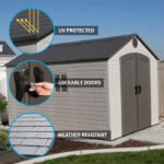 Lifetime Outdoor Storage Shed – 8′ x 12.5′ - Image 16