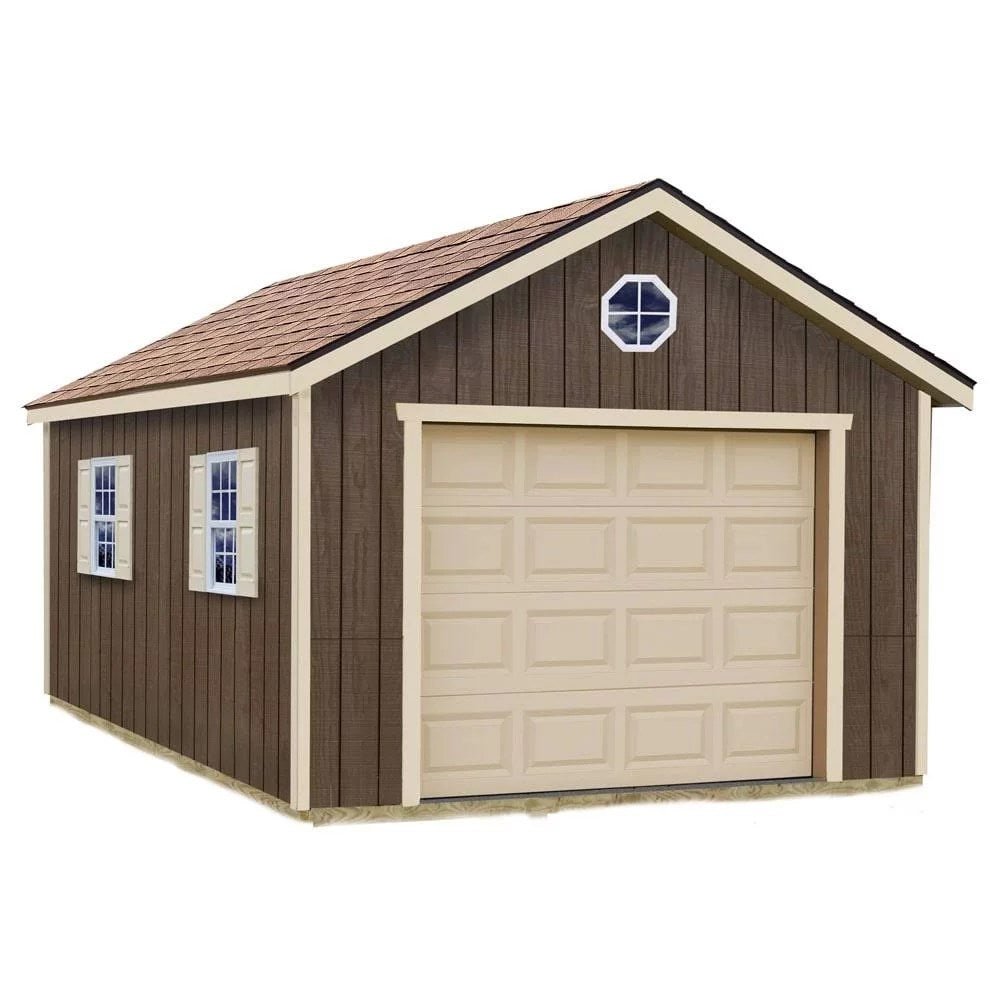 img-2732.jpg Sierra 12 ft. x 20 ft. Wood Garage Kit with Floor Installtion Included - Image 1