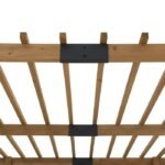 SummerCove 10.5 ft. x 10 ft. Cedar Wood Pergola with Adjustable Hanging Planters - Image 5