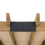 SummerCove 11 ft. x 10 ft. Tan Cedar Frame Wood Pergola with Adjustable Canopy - Image 4
