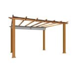 Verona 16 Ft. W x 11 Ft. D Aluminum Pergola with Canopy - Image 3