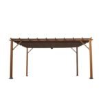 Verona 16 Ft. W x 11 Ft. D Aluminum Pergola with Canopy - Image 5
