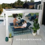 Windham 12 Ft. W x 10 Ft. D Steel Pergola with Canopy - Image 5