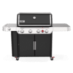Nexgrill 4-Burner Propane GAS Grill in Black with Side Burner and Stainless Steel Main Lid