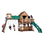 Woodridge Elite All Cedar Wooden Swing Set - Image 11