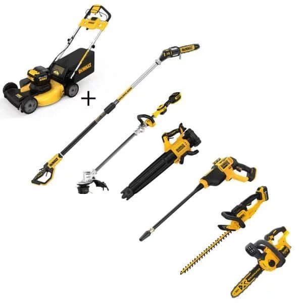 img-356.jpg 21.5 in. 20-V Li-Ion Cordless Battery Walk Behind Self Propelled Mower w/Hedge,Bare Trimmer,Blower,Cleaner,Pole/Hand Saw - Image 1