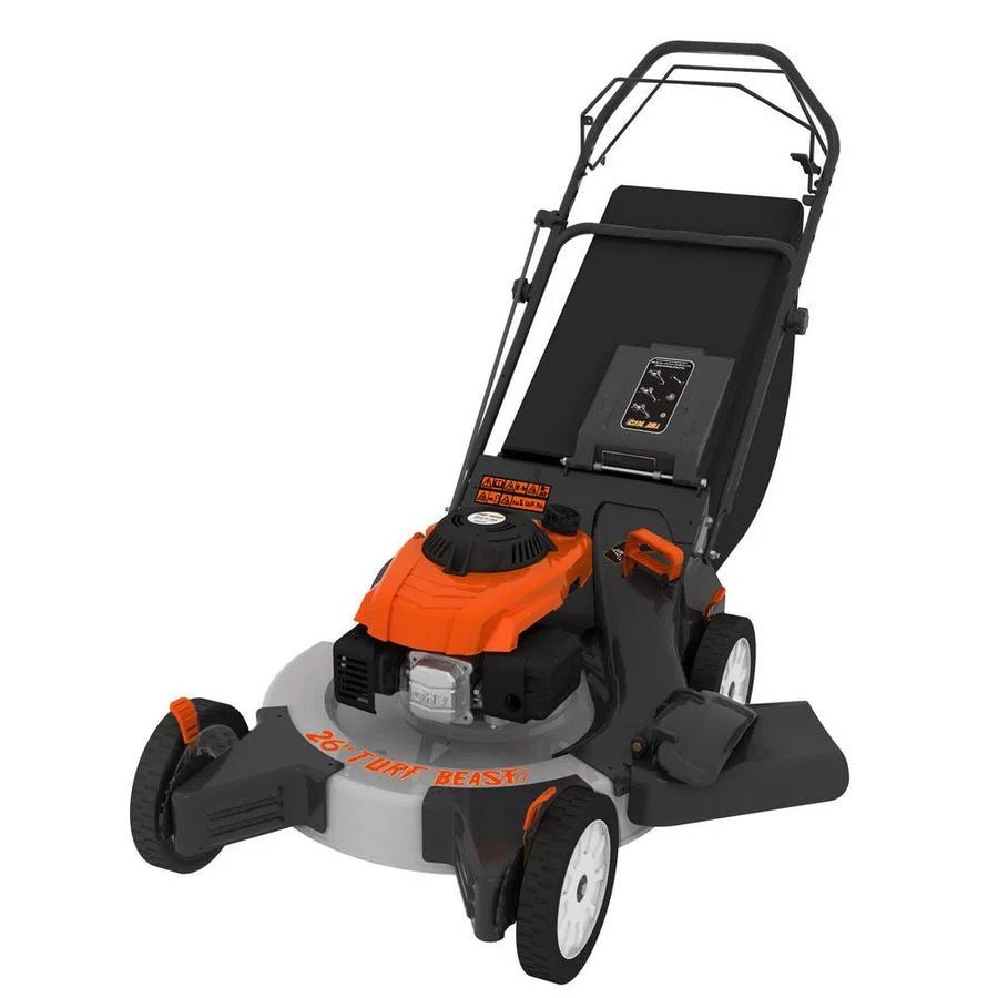 img-373.jpg 26 in. 208 cc Gas Walk Behind 3-In-1 Wide Area Self Propelled Lawn Mower, Rear Wheel Drive with Blade Brake Clutch - Image 1
