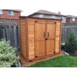 6 ft. W x 3 ft. D Grand Garden Chalet Cedar Wood Tool Shed - Image 4