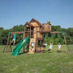 Outdoor Living Skyfort II Cedar Swing Set/PlaySet