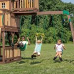 Outdoor Living Skyfort II Cedar Swing Set/PlaySet - Image 2