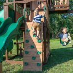 Outdoor Living Skyfort III Cedar Swing Set w/ Tube Slide – DIY - Image 2