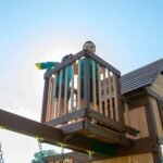 Outdoor Living Skyfort III Cedar Swing Set w/ Tube Slide – DIY - Image 4