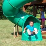 Outdoor Living Skyfort III Cedar Swing Set w/ Tube Slide – DIY - Image 5