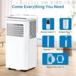 3-in-1 Portable AC 450 Sq.Ft 4-Way Swing Remote LCD Timer Window Kit - Image 4