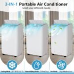 14000 BTU Portable Air Conditioner AC Unit Cooler Fan 750 Sq. ft - Image 2