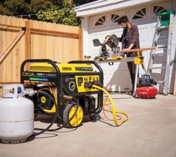 Champion 11,500/9,200-Watt Tri-Fuel Home Backup Portable Generators.