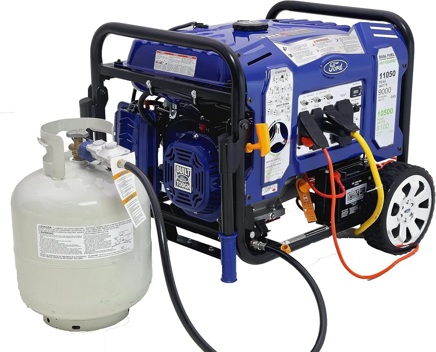 1-190-1.webp Ford 11,050 Watt Dual Fuel Portables Generators FG11050PBE - Image 1