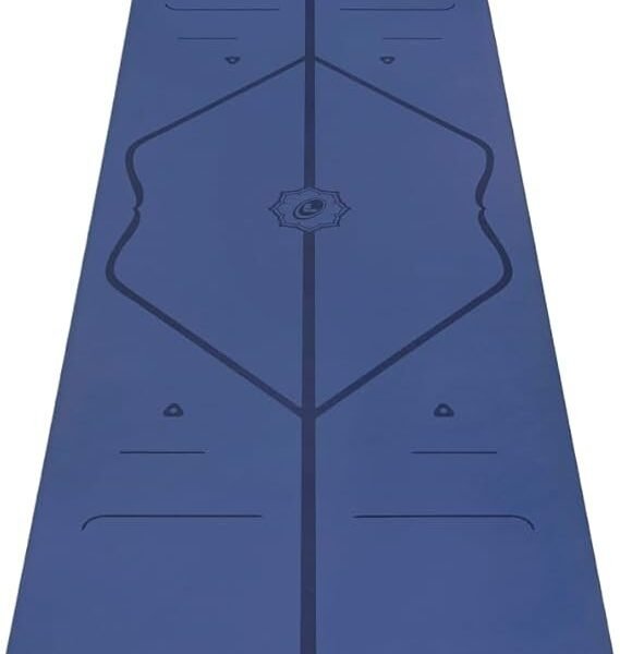 Liforme Original Yoga Mat – Free Yoga Bag Included – Patented Alignment System, Warrior-like Grip, Non-slip, Eco-friendly, sweat-resistant, long, wide, 4.2mm thick mat for comfort