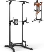 Sportsroyals Power Tower Pull Up Bar Station, 450LBS Stable Pull Up Dip Station for Home Gym Strength Training Equipment | FED Fitness