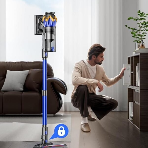 Cordless Vacuum Cleaner, Upgraded 650W 55KPA 70Mins Cordless Stick Vacuum Cleaner with Self-Standing and Touch Screen, Anti-tangle Wireless Vacumm, Vacuum Cleaners for Home/Pet Hair/Carpets/Floors