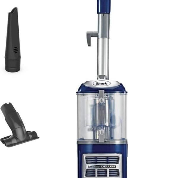 Shark Upright Vacuum, Navigator Lift-Away Deluxe with Large Dust Cup Capacity, HEPA Filter, Swivel Steering, Upholstery Tool & Crevice Tool, Blue, NV360