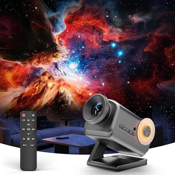 Rossetta 3D Projector, 60 Themes HD 3D Galaxy Projector with Bluetooth Speaker & Remote, 1H/2H Timer, Night Light for Bedroom, Home Decor, Party, Birthday & Christmas Gifts for Adults, Girls, Boys