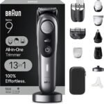 Braun Series 9 All-in-One Multi Grooming Kit for Men, 13-in-1 Beard Trimmer, Body Groomer, Hair Clipper and Manscaping for Face & Body, 9440