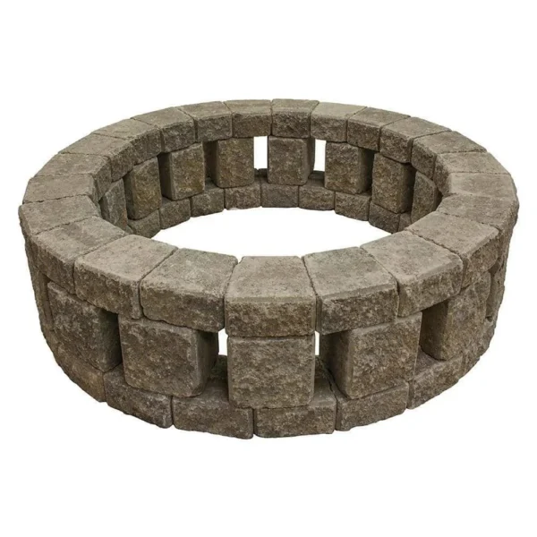 Stonehenge 58 in. x 16 in. Concrete Fire Pit Kit in Northwest Blends.