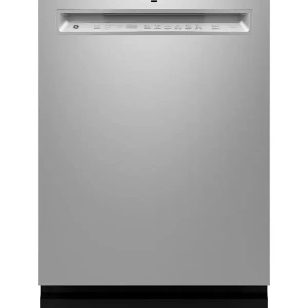 GE – 24″ Front Control Built-In Tub Dishwashers with 3rd Rack, Sanitize Cycle and 47 dBA – Stainless Steels