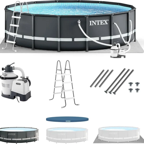 Intex Ultra XTR 14 ft. Round 42 in. Deep Soft Sided Above Ground Swimming Pools