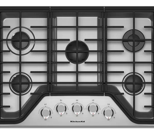 KitchenAid 30″ 5-Burner Gas Cooktops KCGS350ESS